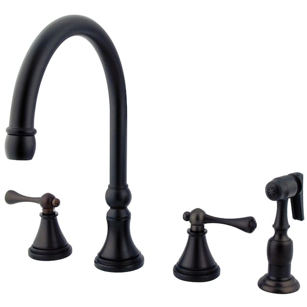 Widespread Kitchen Faucet, Oil Rubbed Bronze